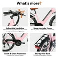 thumbnail image 2 of HILAND 26" Electric Bike for Adults with 500W Brushless Motor, 40Miles 20MPH Electric Mountain Bike with 36V 7.8AH Removable Battery UL2849,Pink, 2 of 6