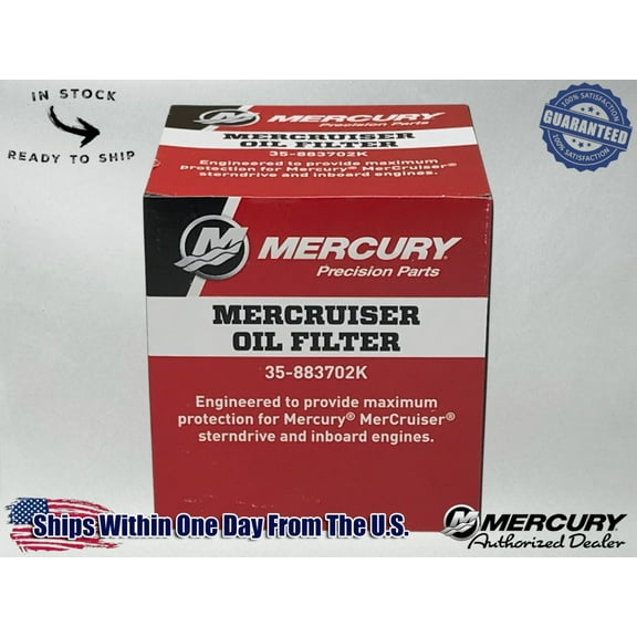 Mercury Genuine OEM Authentic FILTER-OIL 883702K