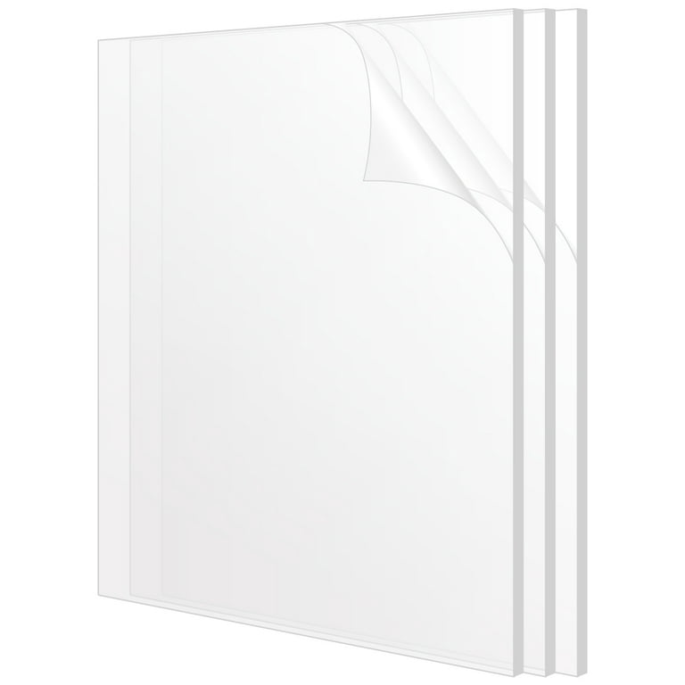 Koyal Wholesale 4 x 6 Blank Clear Acrylic Sheets, Set of 12 Bulk