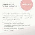 thumbnail image 2 of Gimme Beauty - Thick Fit Hair Bands - Black Onyx - Damage Free Hair Ties - Made with Seamless Microfiber Elastics - Thick + Curly Hair Accessories - No Snagging, Dents, or Breakage (6 Count), 2 of 6