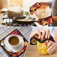 thumbnail image 4 of Sunflower Kitchen Oven Mitt and Pot Holder Sets 2 Pcs for Baking, Cooking and Grilling, Heat Resistant Up To 392 °F, 4 of 7
