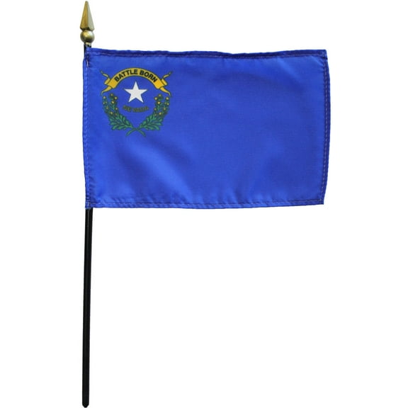 Nevada - 4"X6" Stick Flag