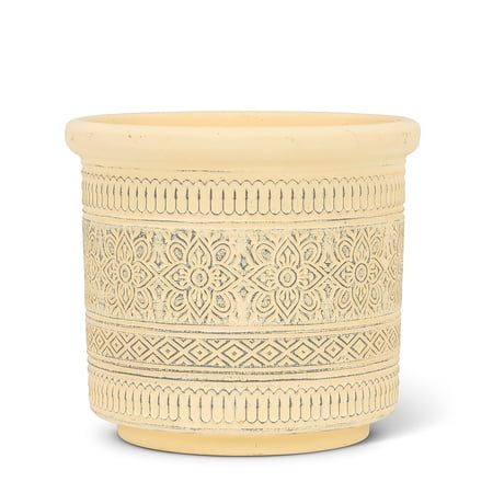 Set of 4 Embossed Band Planter