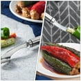 thumbnail image 1 of BESTYASH 2Ud Herramientas Para Quitar De Pimiento De Acero Inoxidable Plata, 1 of 8