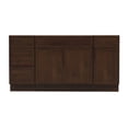 thumbnail image 4 of Vanity Art 63" Freestanding Bathroom Vanity Cabinet without Top in Brown, 4 of 6