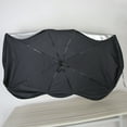 thumbnail image 6 of Wilytyres Car Shade Front Windshield, 57x33" Universal Silver Titanium Foldable Car Sun Umbrella UPF50+, 6 of 9