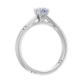 thumbnail image 2 of 0.38 Carat Prong Set Solitaire Diamond Engagement Ring Band in 14K White Gold (Ring Size 10.75), 2 of 5