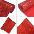 thumbnail image 4 of Greatdiy Rollo de tela con purpurina gruesa de color rojo brillante, 12.0 x 52.0 in, piel sintética de color sólido brillante para Cricut, pendientes, llaveros (17032#5), 4 of 4