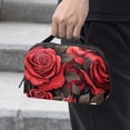 thumbnail image 2 of Rose Digital Bag Oxford Cloth Waterproof Travel Organizer Charger Pouch Cell Phone Charger Station Computer Cord Organizer 5.9x9.44x3.14 in, 2 of 6