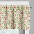 thumbnail image 5 of Ambesonne Floral Valance & Curtain, Curving Flower Pattern Art, 55"x30", Pale Green and Pink, 5 of 6