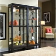 thumbnail image 3 of Hardwood Side-Entry 5 Shelf Curio Cabinet in Onyx Black by Pulaski Furniture, 3 of 10