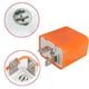 thumbnail image 4 of Speravity Intermitentes LED para motocicleta de 2 pines, indicador de señal de frecuencia ajustable, señales intermitentes, piezas de iluminación de Bombillas para automóviles Naranja PC 1 Speravity CZ11647-01B, 4 of 6