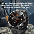 thumbnail image 3 of E EYAFA 4G LTE Smart Watch 1.6" AMOLED Display 3GB+32GB GPS NFC Bluetooth Call with Rotatable Camera Waterproof Sports Smartwatch for Men and Women-Silver, 3 of 13