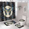 thumbnail image 4 of Yidarton Shower Curtain 72''*72'' Waterproof Butterfly Pattern Fabric Bathroom Curtains Set with 12 Hooks Watercolor Decorative Modern Accessories, 4 of 5
