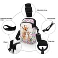 thumbnail image 4 of HELLHERO Crossbody Sling Bags for Adults Casual Use Giraffe Floral Pattern Shoulder Bags with Zipper Closed, 4 of 6