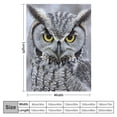 thumbnail image 4 of Orinice   Sherpa  Throw Blanket- Owl Print Pattern, Lightweight Hypoallergenic Bed or Couch Soft Cozy Plush Blanket for Adults and Kids 40x50in, 4 of 6