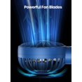 thumbnail image 3 of Miniventilador portátil Warmco recargable por USB con base, paquete de 2, 3 of 9