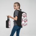 thumbnail image 7 of Disketp Cherry Blossoms Large Capacity Backpack Lunch Bag Pencil Case Combination 3 Piece Set for Student, 7 of 7