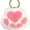 White Pink, variant on Super Cute Soft Plush Cat Paw keychain Fluffy Warm Comfortable Pink Kitty Hand Key Chain Ring Holder Bag Purse Pendant