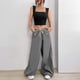 thumbnail image 4 of Top corto sin mangas para mujer, camiseta sin mangas fruncida, elegante, informal, a la moda, para oficina, trabajo y citas, 4 of 7
