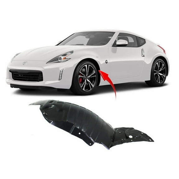 DCP Fender Liner Driver Side for Nissan 370Z 2009-2018 NI1248121 638451EA0A