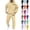 Black, variant on Men's Tracksuit 2 Piece Jogging Suit Letter Graphic Sweatsuit Casual Hoodie and Sweatpant Set Activewear Beige L