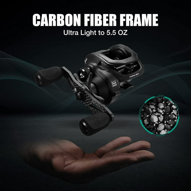 Piscifun Carbon XCS Baitcasting Fishing Reel-Ultra Light to 5.5 oz