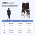 thumbnail image 4 of Lsque Piano Keys With Musical Notes Print Men's Pajama Pants, Lounge Pant - Comfortable Home Wear,Elastic Waistband, Stylish Design-X-Large, 4 of 9