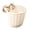 White, variant on Lume Wear Bike Front Basket for Kids with Adjustable Straps a Heavy Duty Woven Basket for Handlebar Mount. A Lightweight Cargo Carrier That Fits Most Childrens Bicycles for Toys Snacks