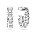 thumbnail image 2 of Pendientes Swarovski Matrix Hoop con circonitas de talla octagonal, 2 of 3