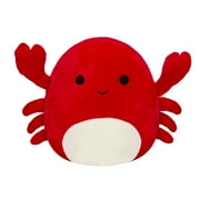 Squishmallows 8 inch Carlos the Red Crab with White Belly - Child's Ultra Soft Stuffed Plush Toy
