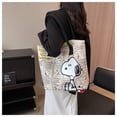 thumbnail image 5 of Nuevo bolso de mano de gran capacidad con personaje de anime personalizado simple y creativo de Snoopy, lindo bolso de hombro versátil con dibujos animados kawaii, 5 of 5