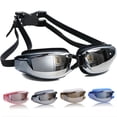 thumbnail image 2 of Lunettes de Natation HD Étanches Antibuée Lunettes de Natation Protection UV Bande Ajustable, 2 of 5