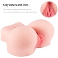thumbnail image 2 of Muñeca sexual realista de 2.4 lb, juguetes y juegos sexuales para adultos, torso femenino, masturbador masculino, Stroker, coño de bolsillo realista, culo enorme y vagina anal, muñecas de amor de tama, 2 of 9