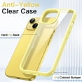thumbnail image 3 of JETech Case for iPhone 14 Plus 6.7-Inch, Shockproof Phone Bumper Cover, Solid Color Matte TPU Frame, Anti-Scratch Clear Back (Yellow), 3 of 6