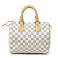 thumbnail image 5 of Pre-Owned Louis Vuitton Ivory Speedy 25 Handbag Damier Azur, 5 of 10