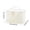 White, variant on COM1950s Corduroy Makeup Bag, Handheld Travel Toiletry Organizer Pouch for Women, Large Capacity Cosmetic Case for Girls, Soft Cute Storage for Essentials