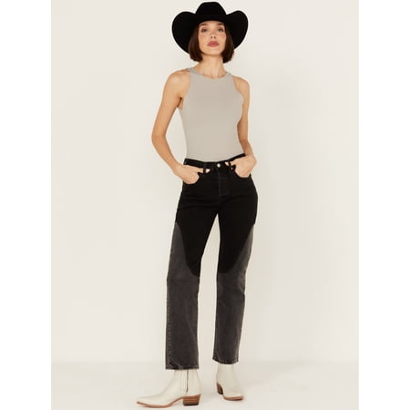 Levi's Women's Premium 501&Reg; Original Off To The Ranch High Rise Chap Jeans Black 32W x 30L