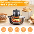 thumbnail image 3 of Lieonvis 2-Pack Air Fryer Silicone Pots,7.87inch Reusable Air Fryer Silicone Basket Heat Resistant Easy Cleaning,Air Fryer Silicone Liners,Food Grade Silicone BPA Free, 3 of 9