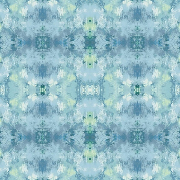 Daisy Bennett Designs Navy Kaleidoscope Nonwoven Unpasted Wallpaper