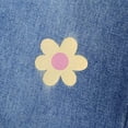thumbnail image 6 of KAUOD Teen Girls Flower Graphic Jeans Washed Vintage Straight Denim Pants Kids Cute High Waist Wide Leg Retro Trousers, 6 of 9