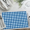 thumbnail image 5 of CounterArt "Blue Gingham" 24-Sheet Reusable Premium Paper Placemats, 5 of 6