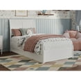 thumbnail image 4 of AFI, Andorra Twin Platform Bed with Panel Footboard and Twin Trundle, White, 4 of 10