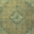 thumbnail image 1 of Ahgly Company Indoor Square Abstract Copper Green Abstract Area Rugs, 5' Square, 1 of 6