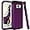 Dark Purple, variant on Phone Case for Samsung Galaxy S8 Hard Cover Shockproof Soft Silicone Bumper Hybrid Three Layer Defender Heavy Duty Protective Cell Accessories Glaxay S 8 8S Edge SM-G950U Cases Women Girl Dark Purple