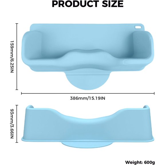 Portable Hair Wash Basin for Kids and Teens, Tear-Free Shampoo Bowl with Neck Support for Sink or Bathtub, Stress-Free Hair Washing (Blue)