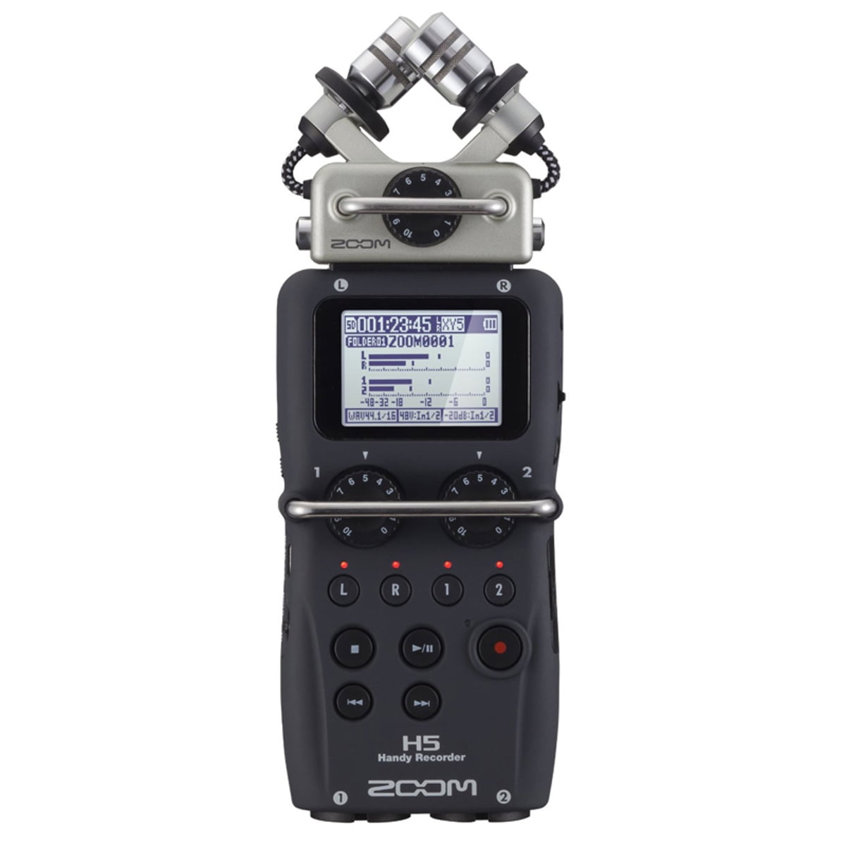 Zoom ZH5 Recorder with Interchangeable Microphone System - Bundle With Zoom Accessory Pack for H5