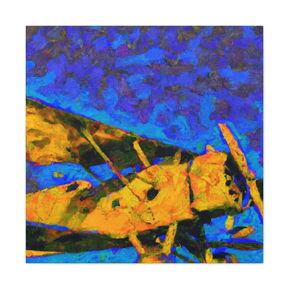 Vintage Plane Soaring - Canvas