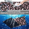 thumbnail image 4 of Mouse Pad, Large Rose Pink Leopard Printings Desk Mat, Extended Non-Slip Gaming Keyboard Mousepad Desk Pad, Thick Stitched Edges Waterproof Mouse Mat 31.5"x15.7" (Glittery Leopard Prints), 4 of 6