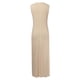thumbnail image 5 of Vestido largo sin mangas de punto acanalado en contraste para mujer: tejido elástico, largo midi, material de poliéster, tallas S-XL, versátil para cualquier ocasión, 5 of 5